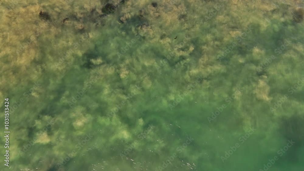 Aerial View of Pacific Ocean off Point Mugu Beach, Ventura County, California Aerial View of Pacific Ocean off Point Mugu Beach, Ventura County, California