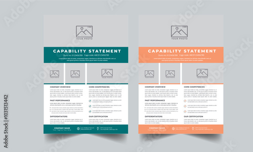 Capability Statement Template Design.