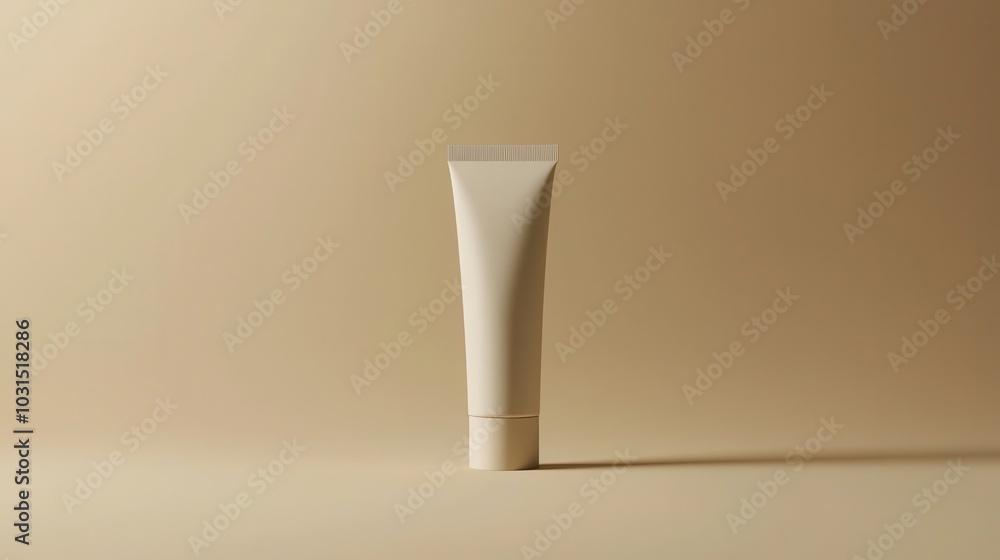 Minimalist Tube on a Warm Background Minimalist Tube on a Warm Background