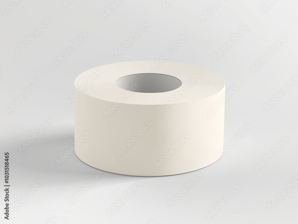 Roll of toilet paper on white background Roll of toilet paper on white background