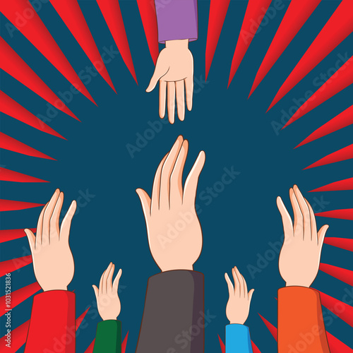 modern donation poster design illustration