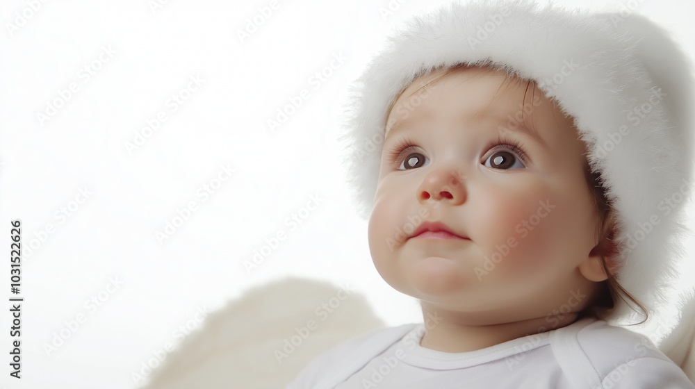 photo of lovely kid for christmas, isolated on white background photo of lovely kid for christmas, isolated on white background