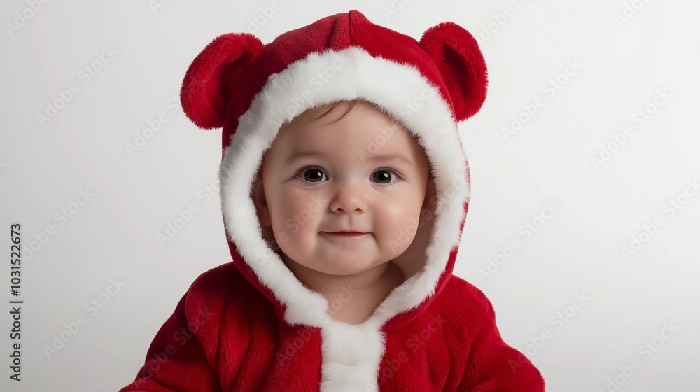 photo of lovely kid for christmas, isolated on white background photo of lovely kid for christmas, isolated on white background