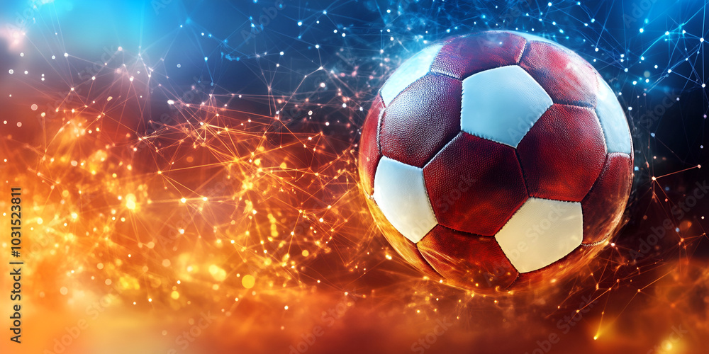 Naklejka premium Simple Ball Isolated on Plain Background