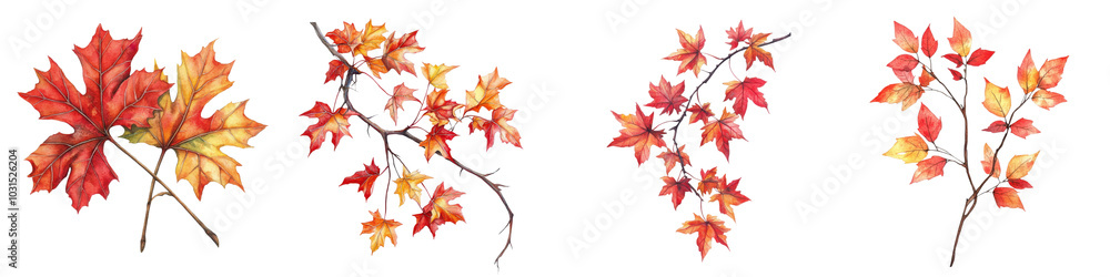 Vibrant and Colorful Autumn Leaves and Branches with Warm Fall Foliage Background Seasonal Nature Scenery with Red Orange and Yellow Tones Vibrant and Colorful Autumn Leaves and Branches with Warm Fall Foliage Background Seasonal Nature Scenery with Red Orange and Yellow Tones