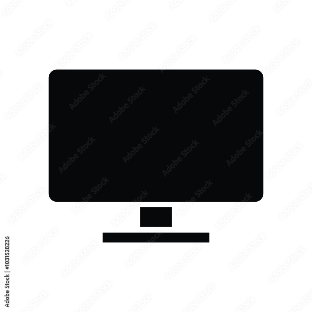 TV icon logo design template isolated illustration TV icon logo design template isolated illustration