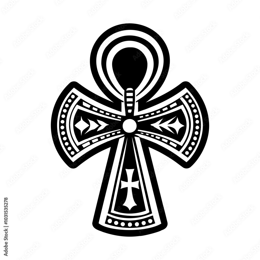 Ankh symbol icon in filled style Ankh symbol icon in filled style
