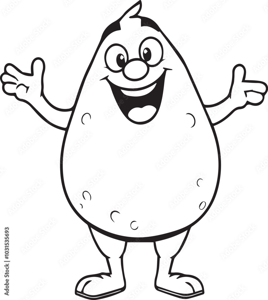 potato man mascot Illustrator Artwork potato man mascot Illustrator Artwork