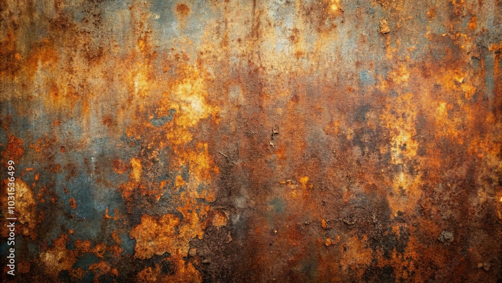 Abstract Pattern of Oxidized Metal with Rusted Texture Abstract Pattern of Oxidized Metal with Rusted Texture