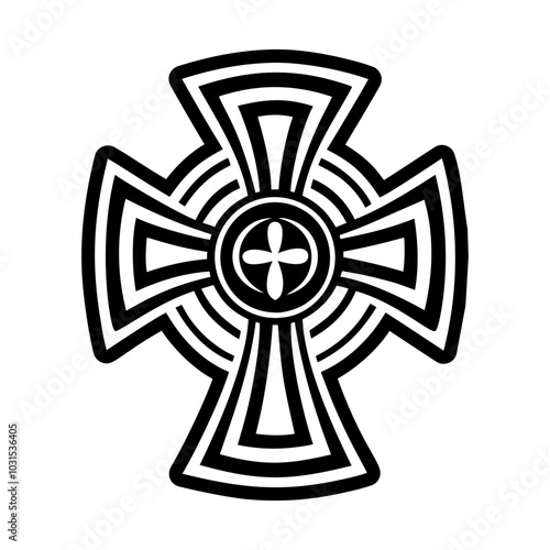 Osiris cross icon in filled style 
