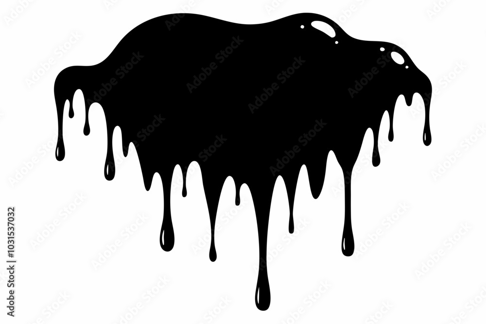 Dripping Paint Silhouette, Ink blots and drips vector, Horror Halloween Drip Effect
Dripping Paint Silhouette, Ink blots and drips vector, Horror Halloween Drip Effect