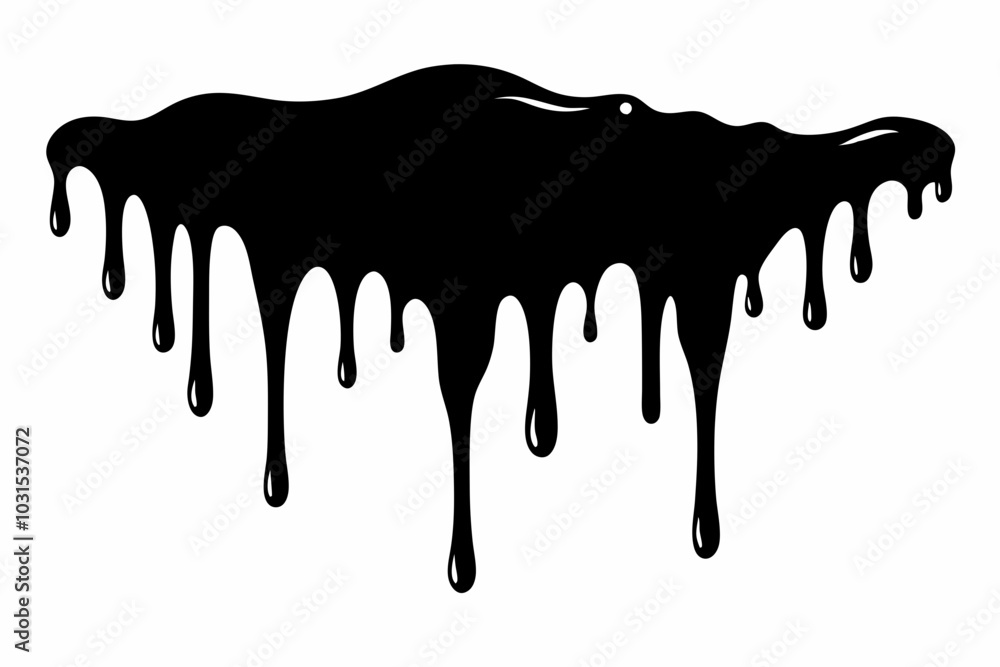 Dripping Paint Silhouette, Ink blots and drips vector, Horror Halloween Drip Effect
Dripping Paint Silhouette, Ink blots and drips vector, Horror Halloween Drip Effect