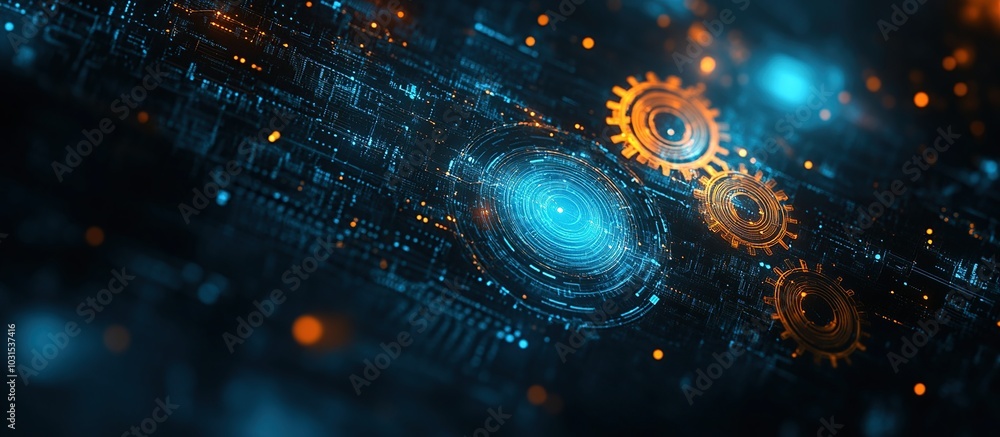Fototapeta premium Abstract Digital Technology Background