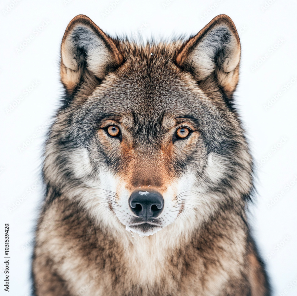 wolf on white background wolf on white background