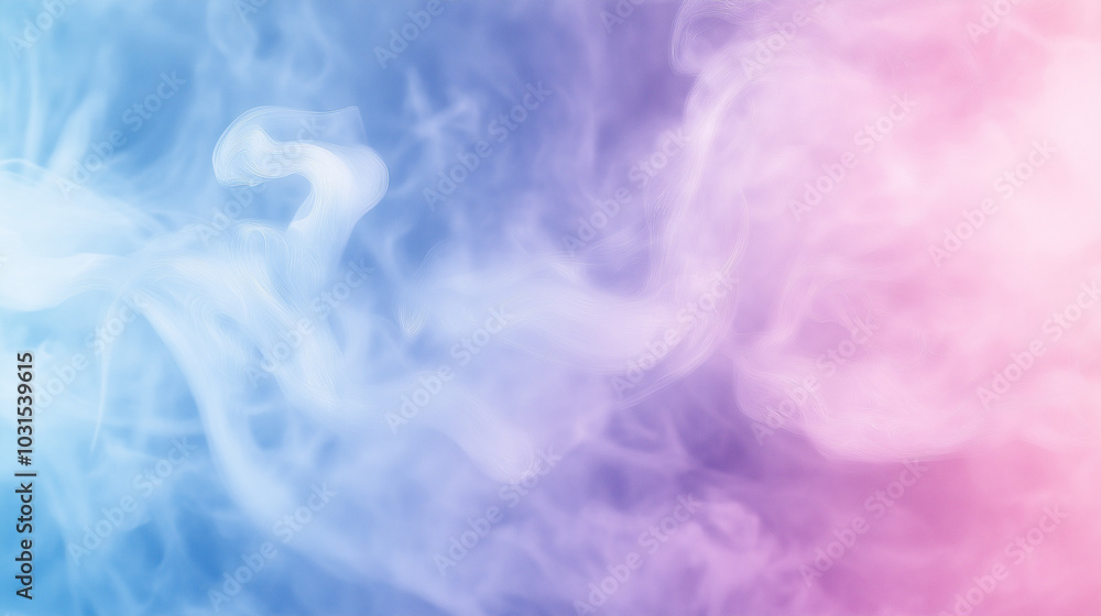 Obraz premium Soft Colorful Smoke Swirls Gently Flowing in Abstract Space