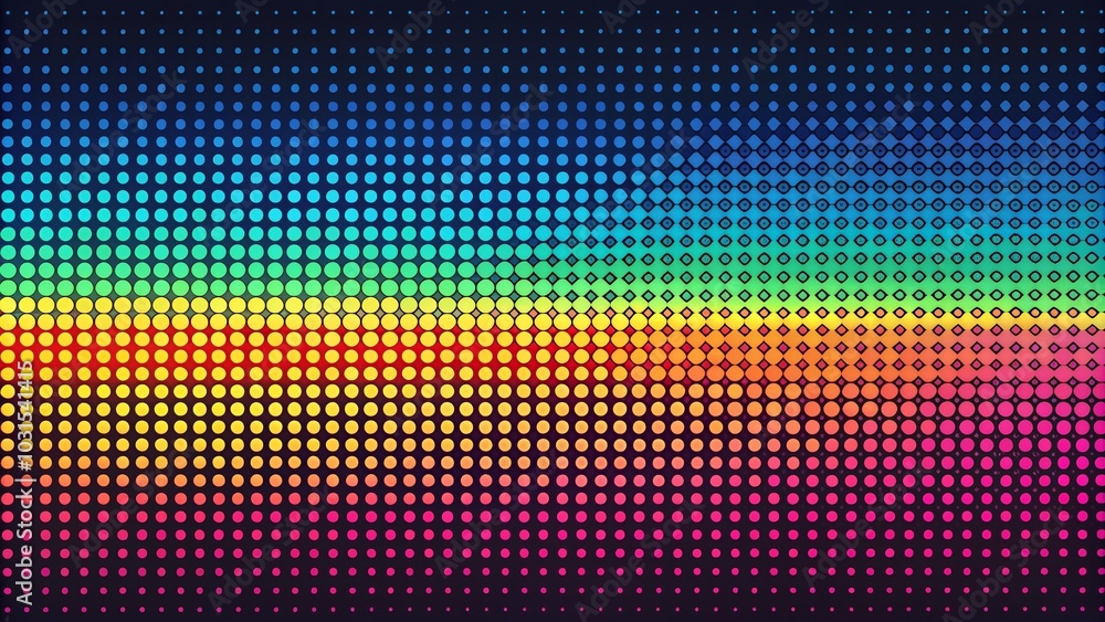Panoramic Halftone Background for Modern Design and Art Projects Panoramic Halftone Background for Modern Design and Art Projects