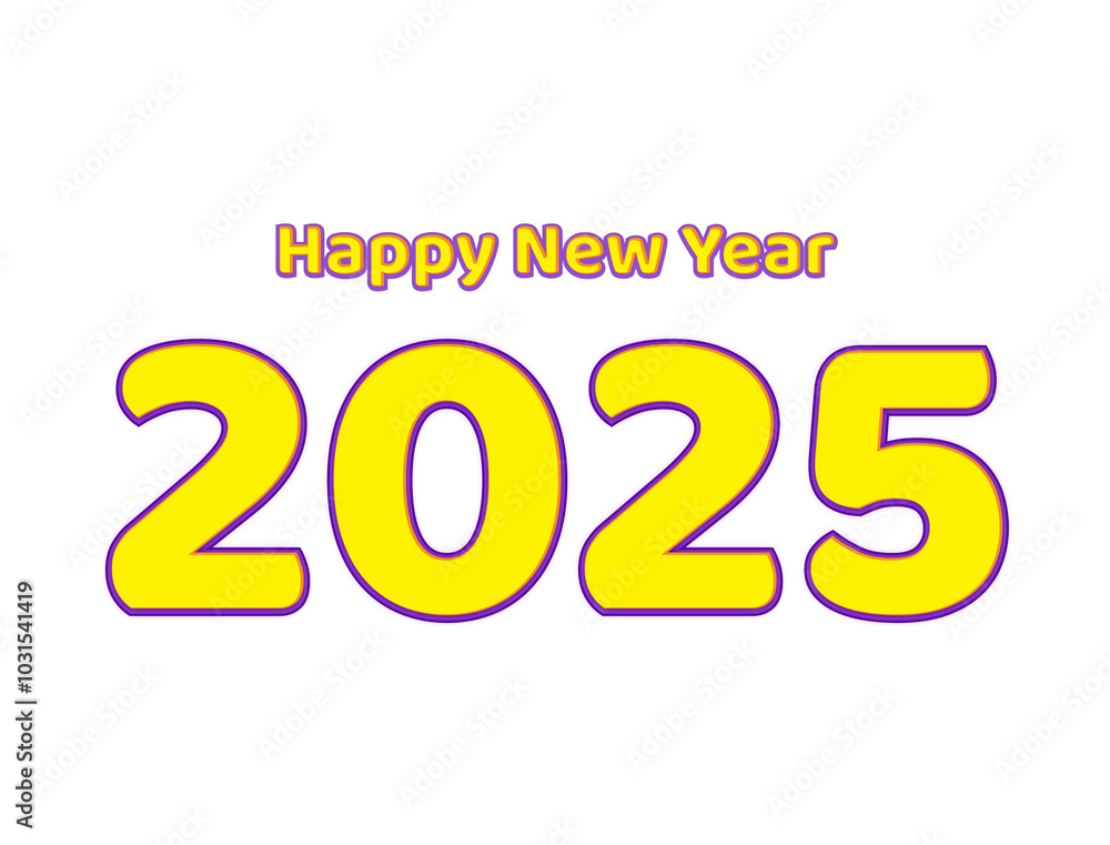 2025 PNG Photo Happy New Year 2025 PNG Photo Happy New Year