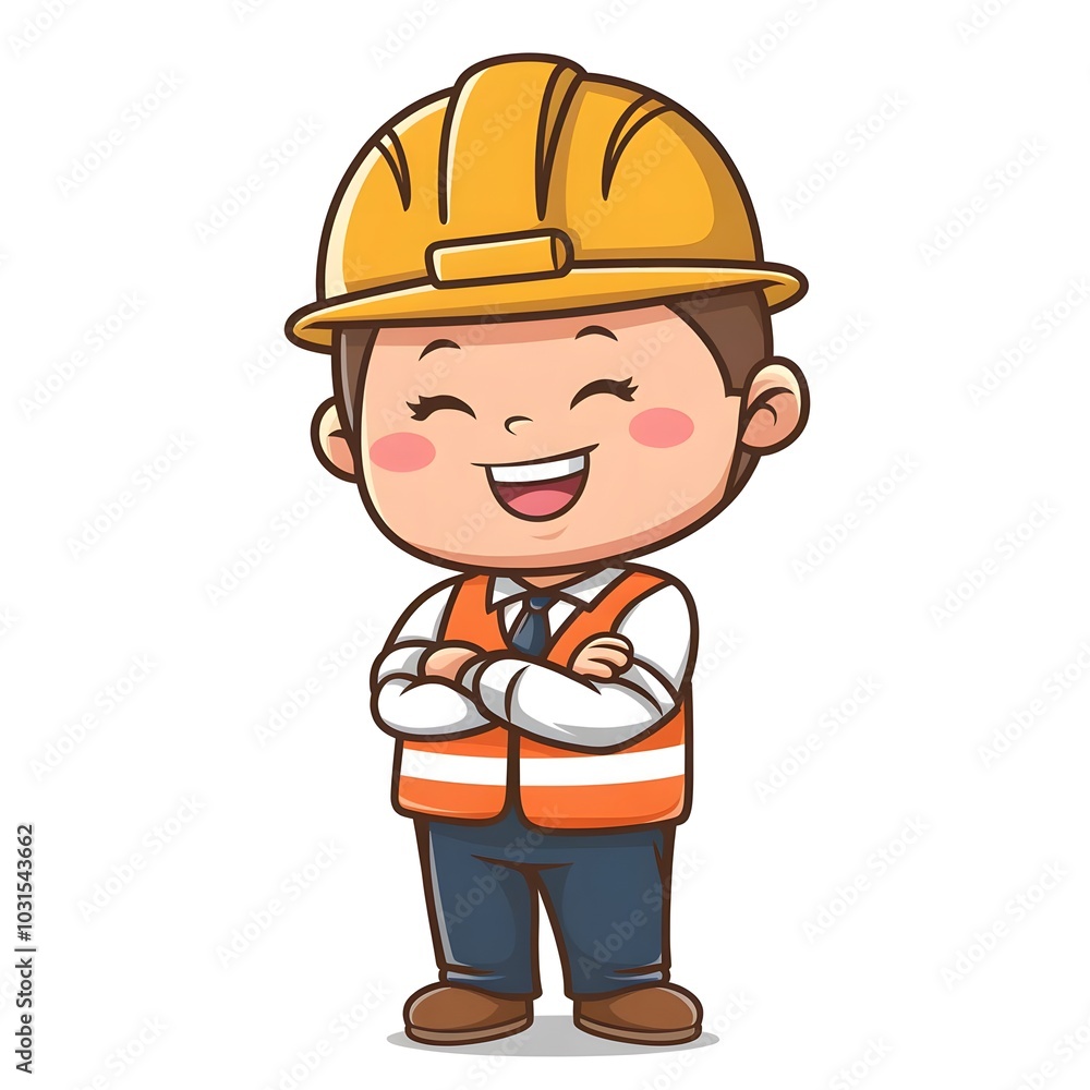Cute Cartoon Construction Worker (Confident)
Cute Cartoon Construction Worker (Confident)