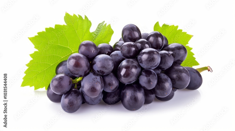 Exquisite Kyoho Grape Clusters: Isolated on Background with Clipping Path Exquisite Kyoho Grape Clusters: Isolated on Background with Clipping Path