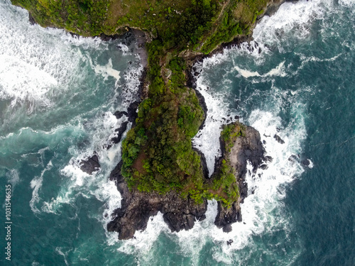 Dawn's Embrace: Tanjung Karang Penganten's Aerial Serenade photo