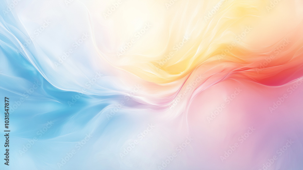 Soft Colorful Gradient Swirls on Abstract Background Soft Colorful Gradient Swirls on Abstract Background