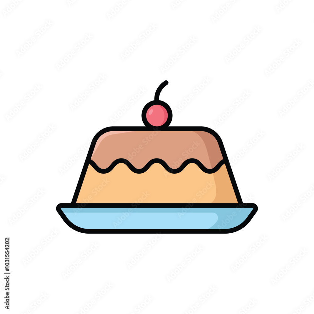 pudding icon vector design template simple and clean pudding icon vector design template simple and clean