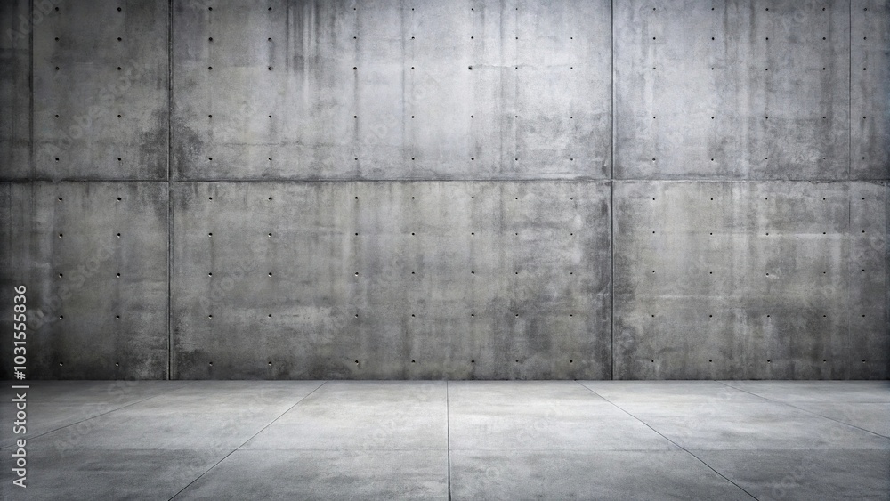 Wide-Angle cement floor and gray concrete wall background Wide-Angle cement floor and gray concrete wall background