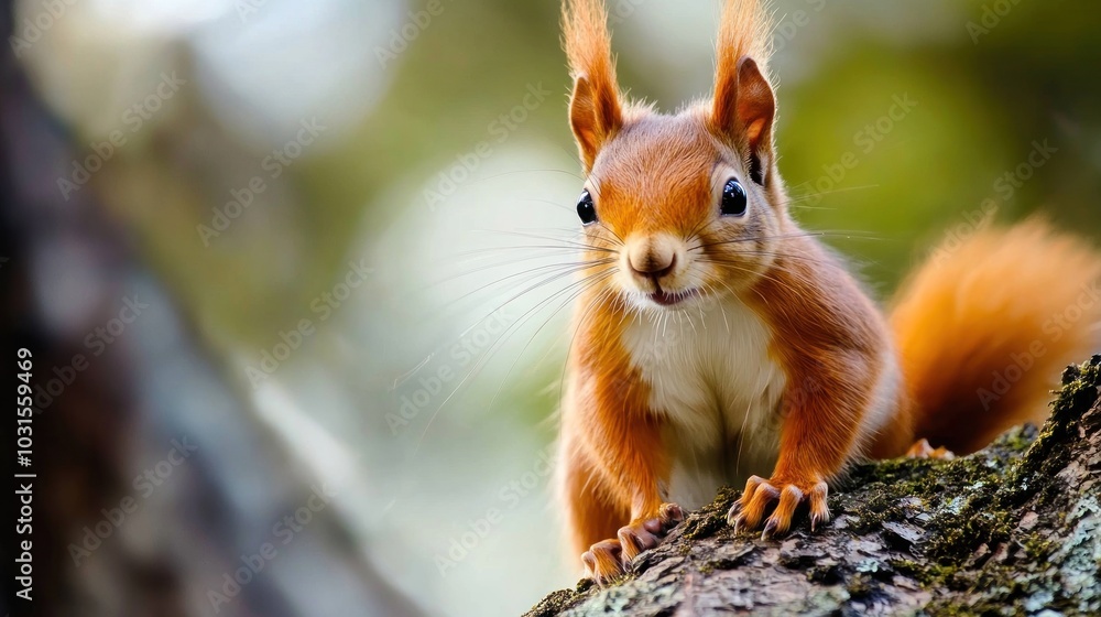 A Curious Red Squirrel A Curious Red Squirrel