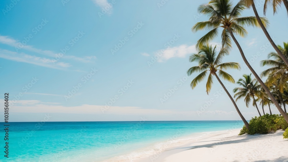 Tranquil Tropical Paradise with Clear Blue Waters. Tranquil Tropical Paradise with Clear Blue Waters.