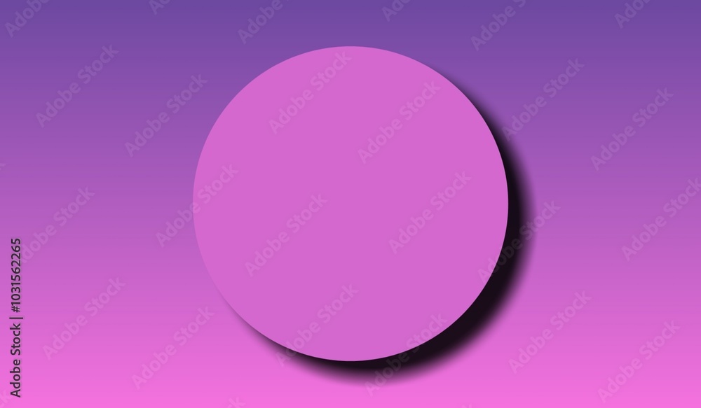 Obraz premium 3D pink circular podium top view for product display with gradient background mockup