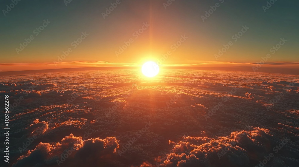 Sunset Over Clouds: A Visual on Climate Change Impact Sunset Over Clouds: A Visual on Climate Change Impact