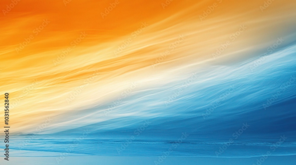 Vibrant Gradient of Orange and Blue Tones Vibrant Gradient of Orange and Blue Tones