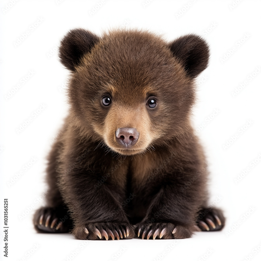 Black Bear Cub Isolated Black Bear Cub Isolated