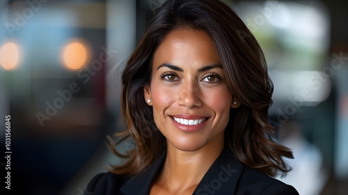 Close-up headshot of a self-assured, middle-aged, Latino Hispanic leader