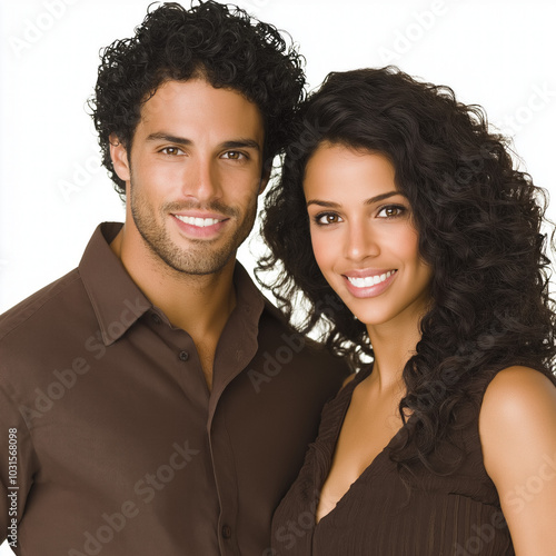 Hispanic Couple Isolated