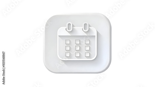 calendar icon isolated on white background 