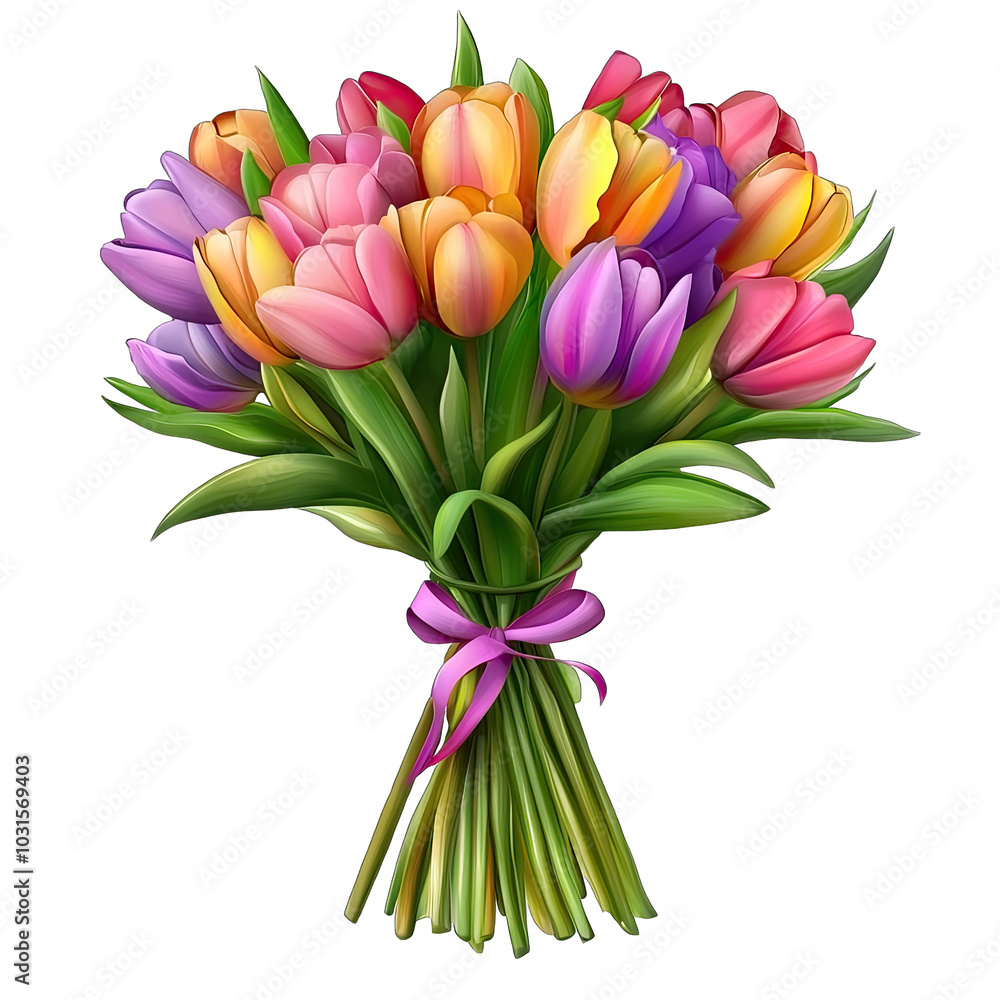 Colorful Spring Flower Arrangement Colorful Spring Flower Arrangement