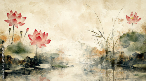 Wallpaper Depicting A Tranq...
