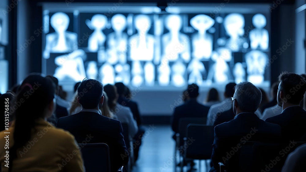 Virtual meeting in a teaching hospital give lectures using digital presentations about X-ray technology Virtual meeting in a teaching hospital give lectures using digital presentations about X-ray technology