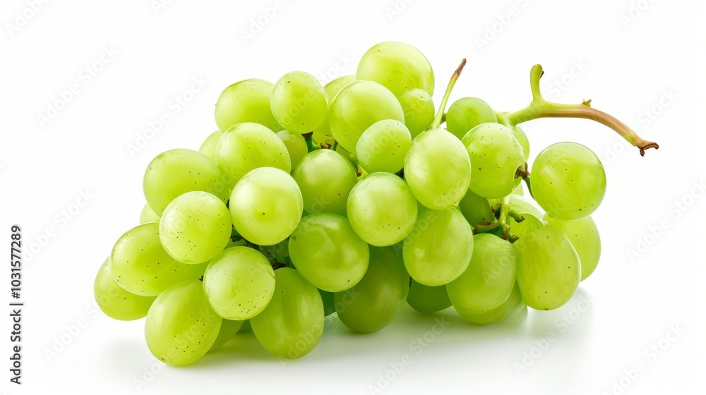 Vibrant Green Grape Berries: A Refreshing Image in Aspect Ratio Vibrant Green Grape Berries: A Refreshing Image in Aspect Ratio