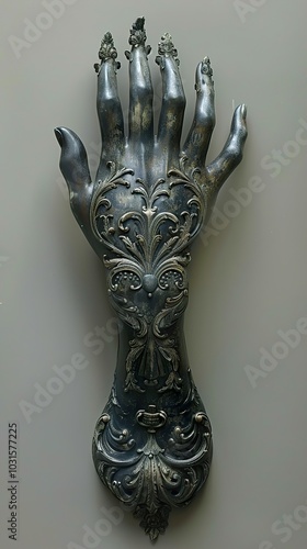 Ornate Silver Hand Sculpture: A Detailed Look at Art History