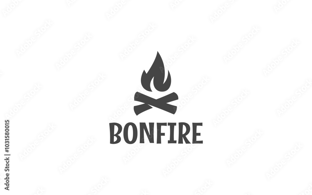 campfire bonfire logo design vector illustration campfire bonfire logo design vector illustration