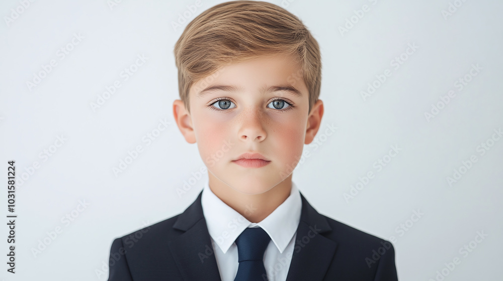 Portrait of a Young Boy in a Suit Portrait of a Young Boy in a Suit