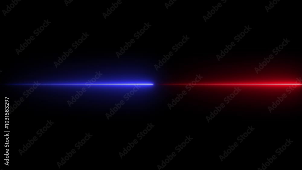 blue and red neon line animation .Seamless loop animation of glowing horizontal neon lines streaming across on the screen OF BLACK BACKGROUND blue and red neon line animation .Seamless loop animation of glowing horizontal neon lines streaming across on the screen OF BLACK BACKGROUND