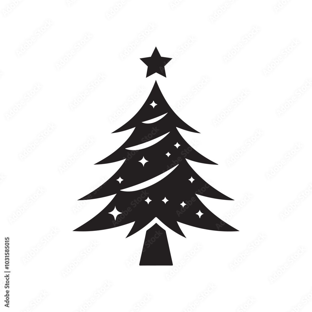 Christmas tree vector illustration Christmas tree vector illustration