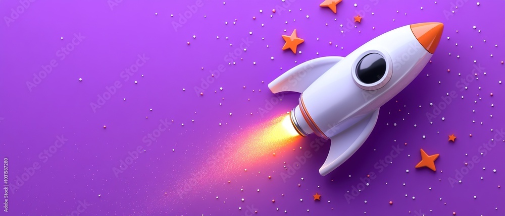 Rocket in space Rocket in space