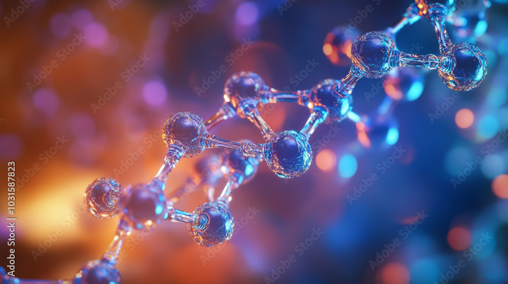 This image shows a tiny, 3D molecule made using nanotechnology. It's a new kind of material made from super-thin fibers, designed using chemistry and advanced technology. This image shows a tiny, 3D molecule made using nanotechnology. It's a new kind of material made from super-thin fibers, designed using chemistry and advanced technology.