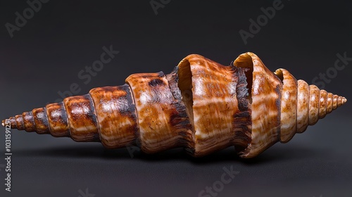 Spiral Seashell Close Up  Brown and White  Texture  Nature  Ocean  Macro  Wildlife  Seasca photo