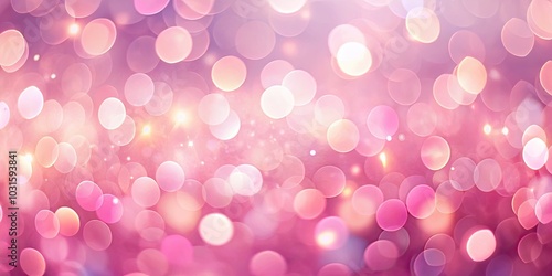 Delicate Pink Bokeh Background - Soft Gleaming Lights for Elegant Designs and Romantic Ambience