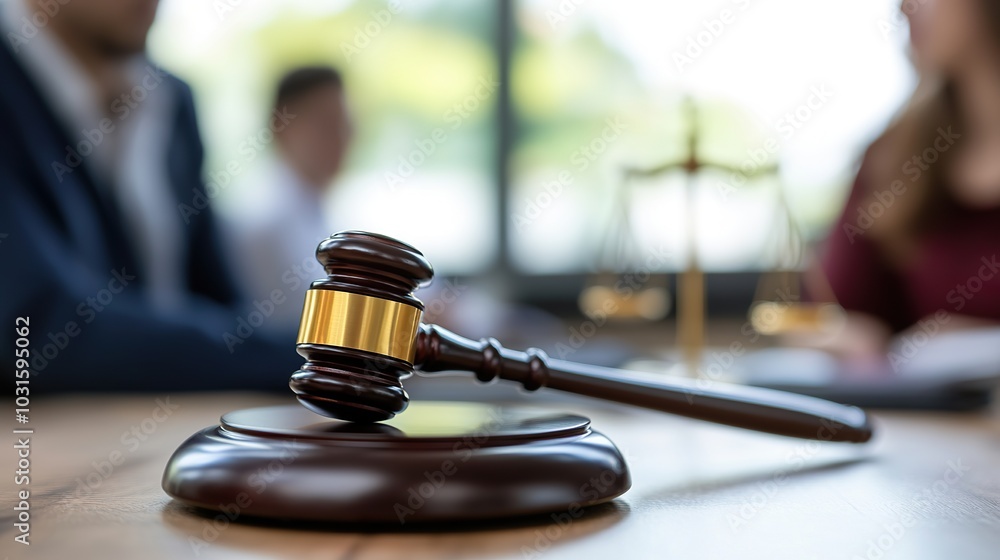 Divorce lawyer mediating a heated discussion between spouses, working toward a fair settlement, emotions running high Divorce lawyer mediating a heated discussion between spouses, working toward a fair settlement, emotions running high